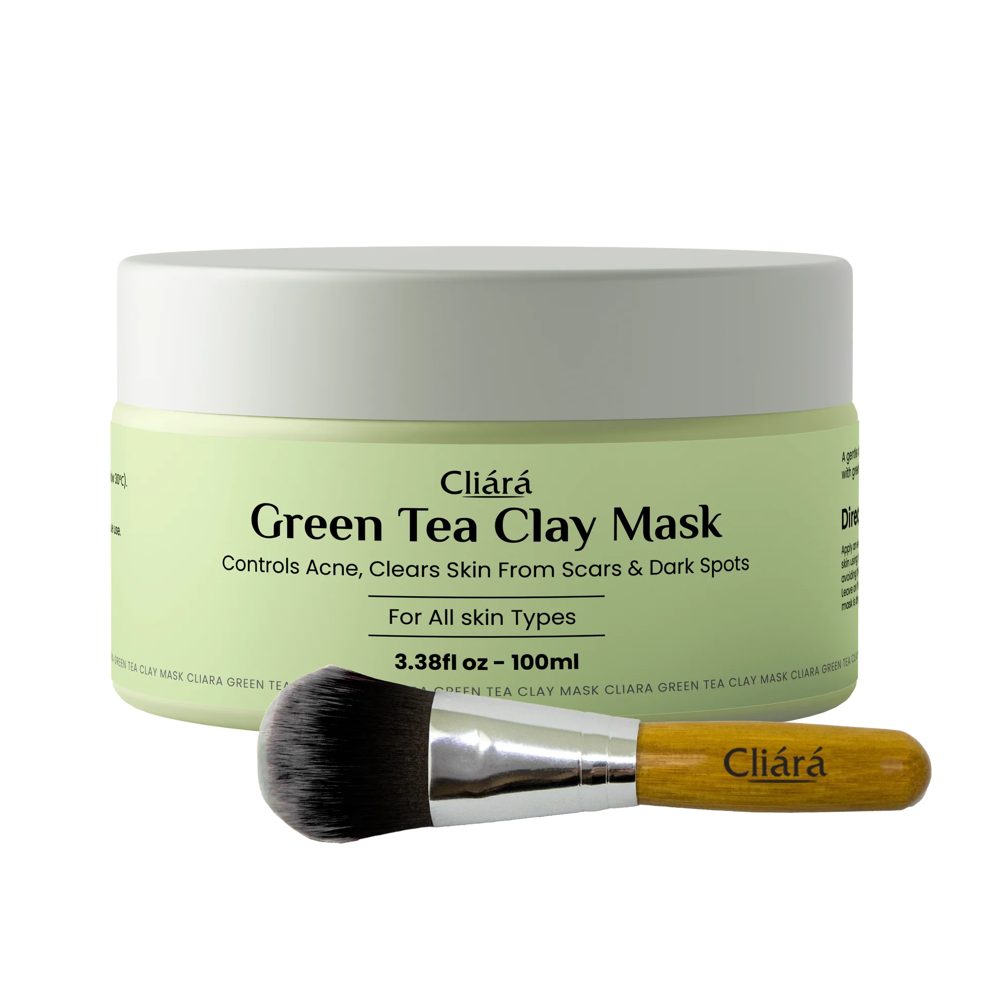 Green Tea Clay Mask + FREE Brush