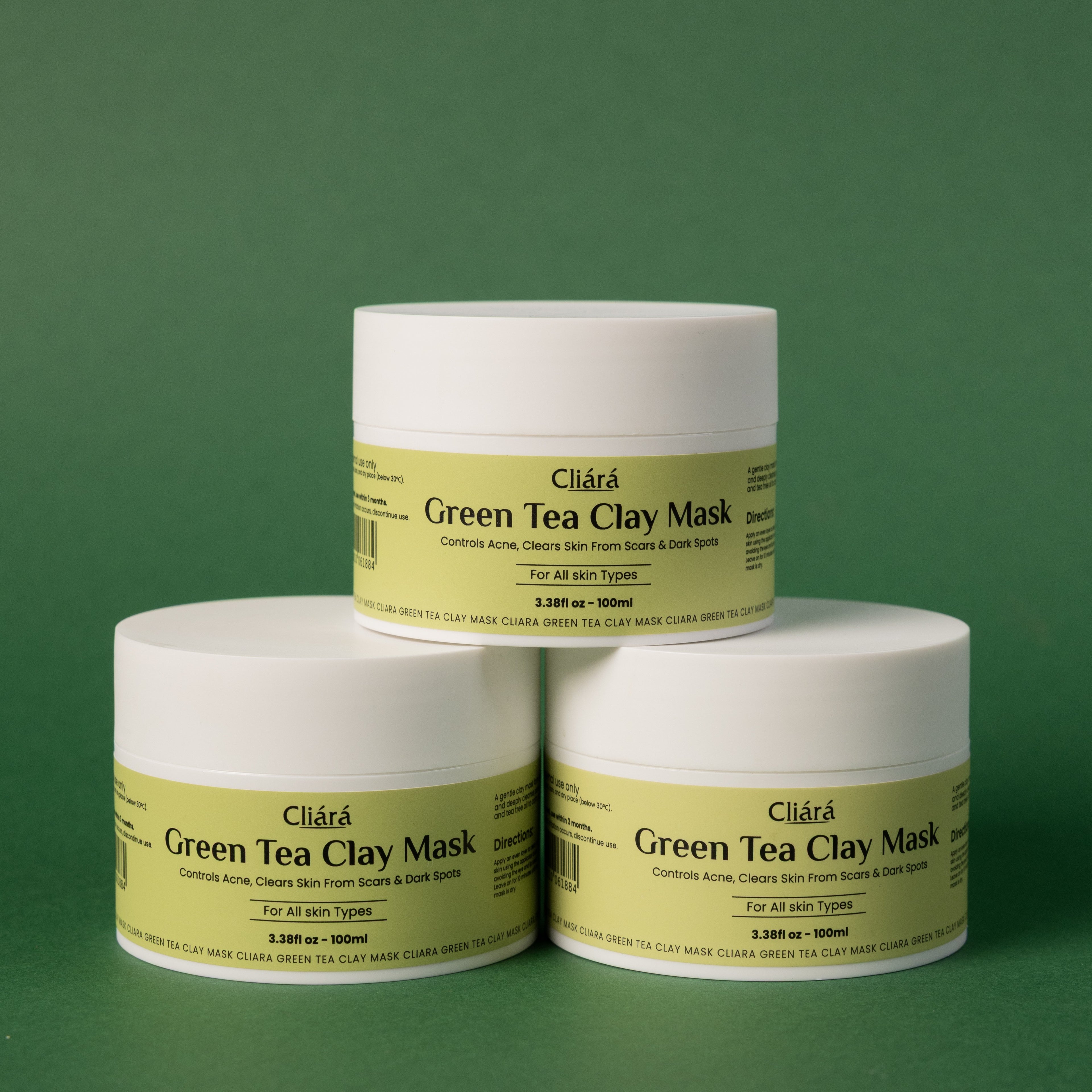 Green Tea Clay Mask + FREE Brush
